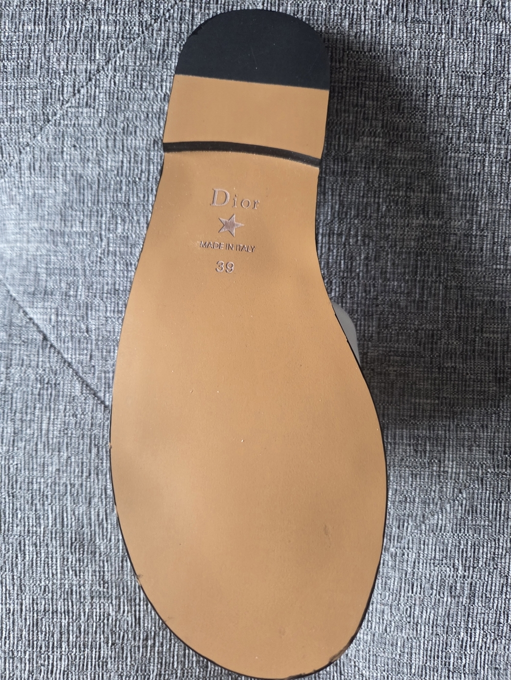 Christian Dior Diorevolution Slide Flat Sandal White Silver Metal Logo Size 8.5 - Picture 12 of 14
